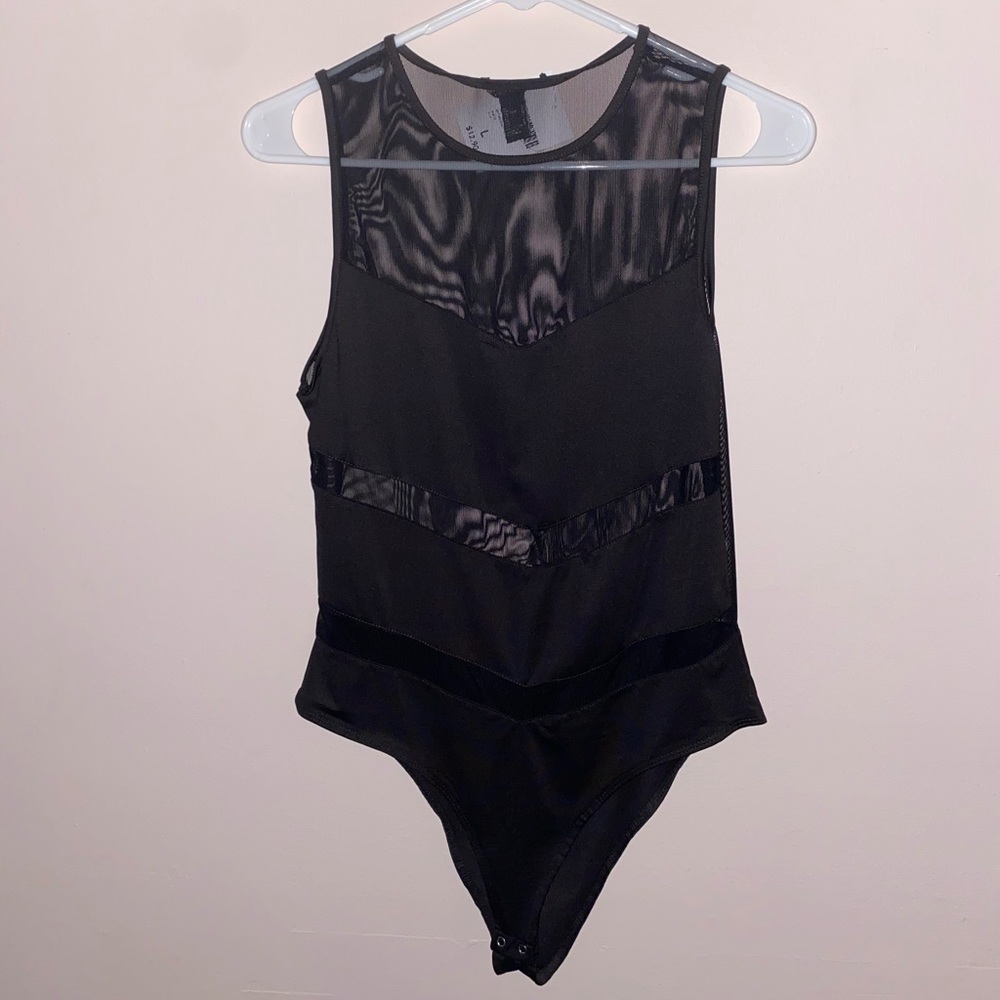 Sleeveless black bodysuit NWT